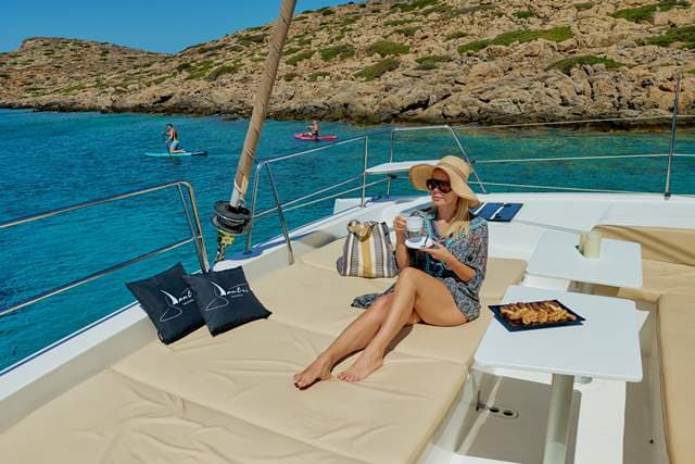 Heraklion to Dia Island Luxury Catamaran Cruise with Gourmet Chef Lunch(FOUNTAINE PAJOT 41) (2)