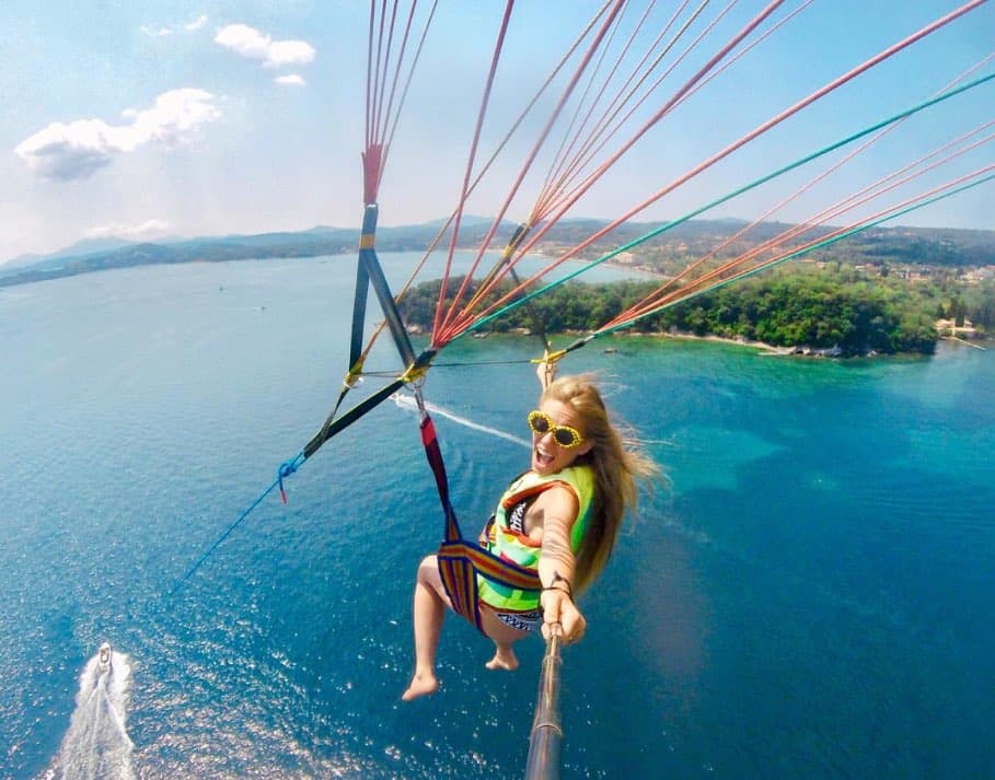 Parasailing Greece Corfu (2)