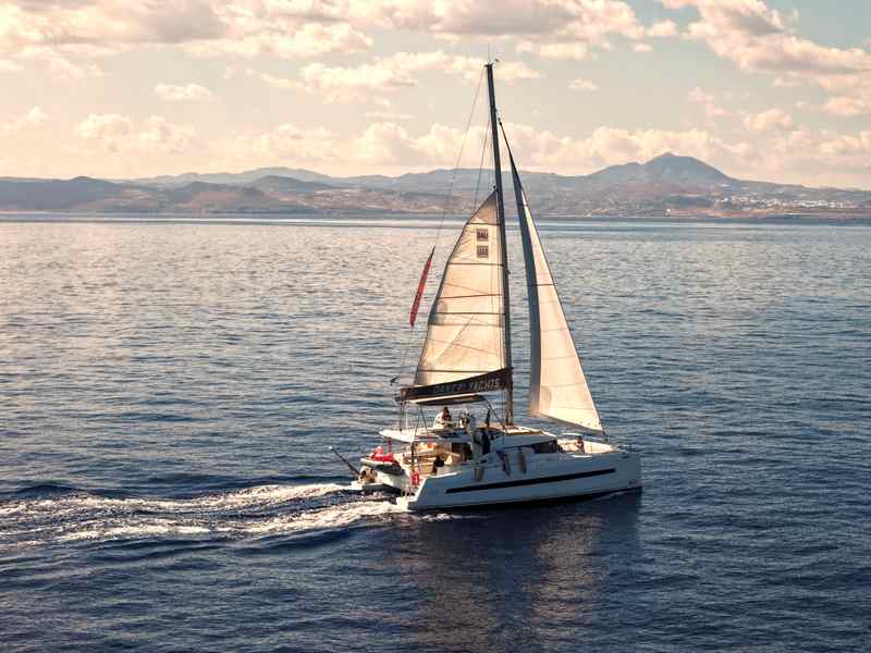 Sunset Luxury Catamaran Cruise from Chania to Agioi Theodoroi Island(BALI 4 (1)